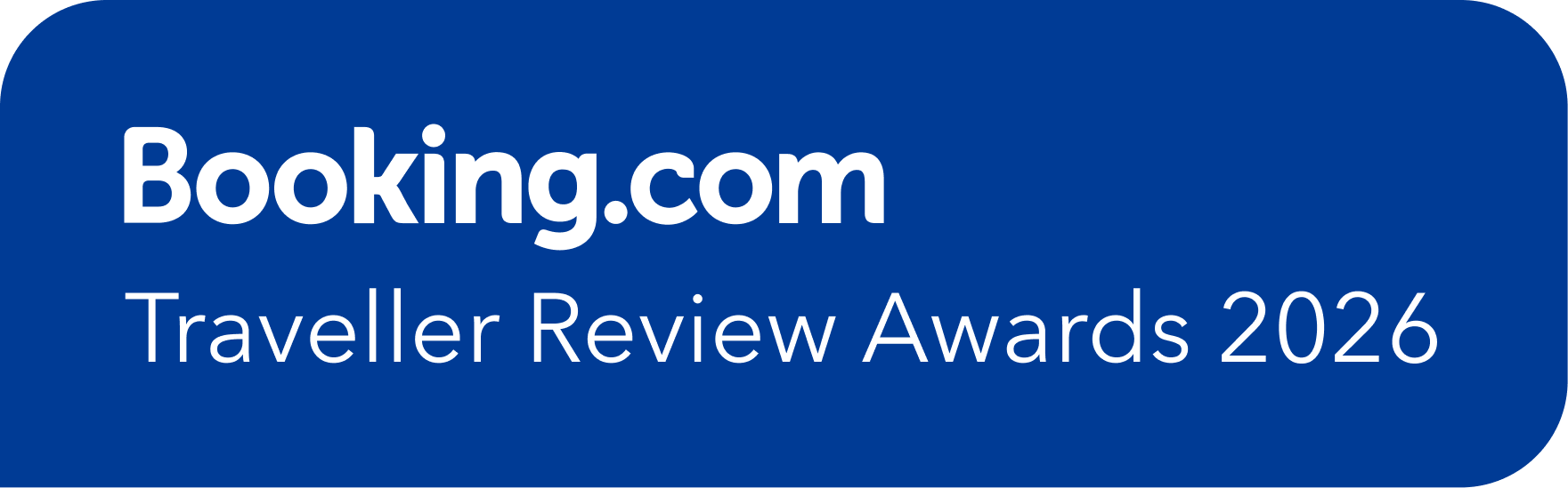 We're proud to be a Traveller Review Award 2026 winner! Booking.com